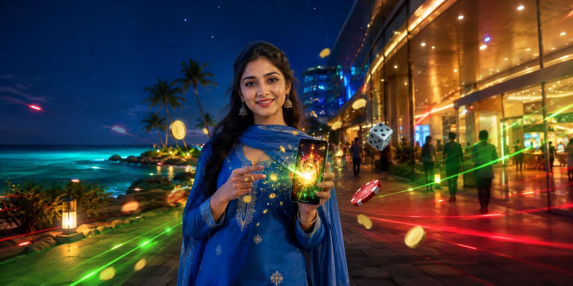 সেন্ট মার্টিনে সালোয়ার কামিজ পরে মোবাইলে অডস দেখছেন একজন খেলোয়াড়